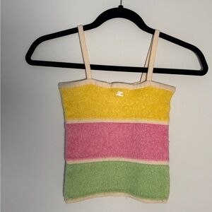 Vintage Courrèges c. 1970's/80's Striped Sweater Tank Top